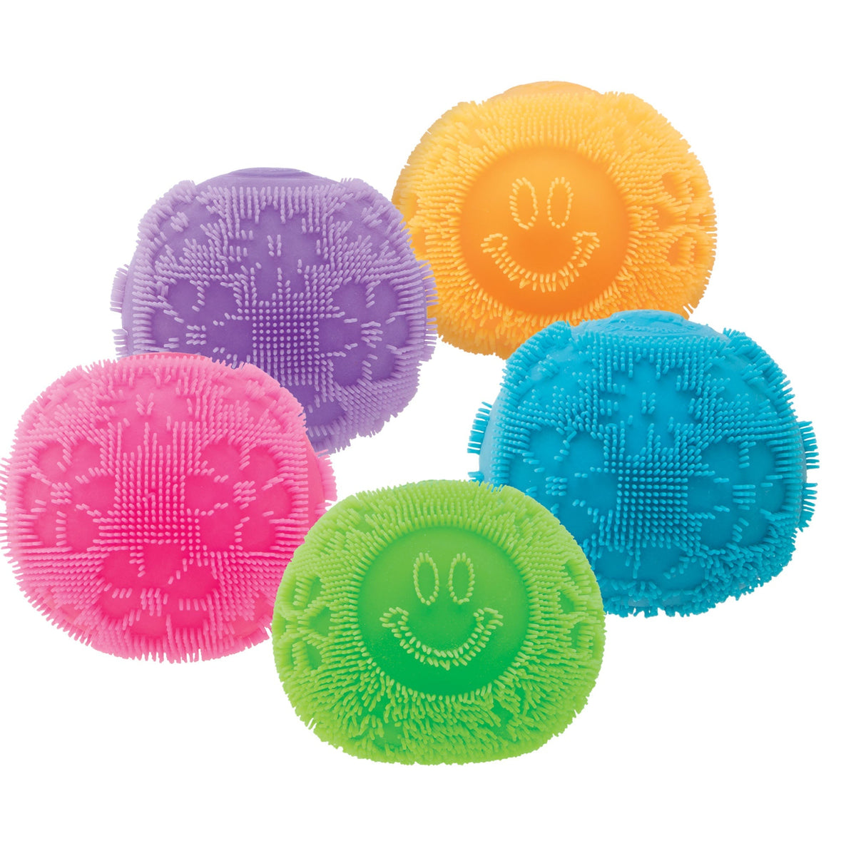 NeeDoh Fuzz Ball Flower Power Textured Sensory Squeeze Toy