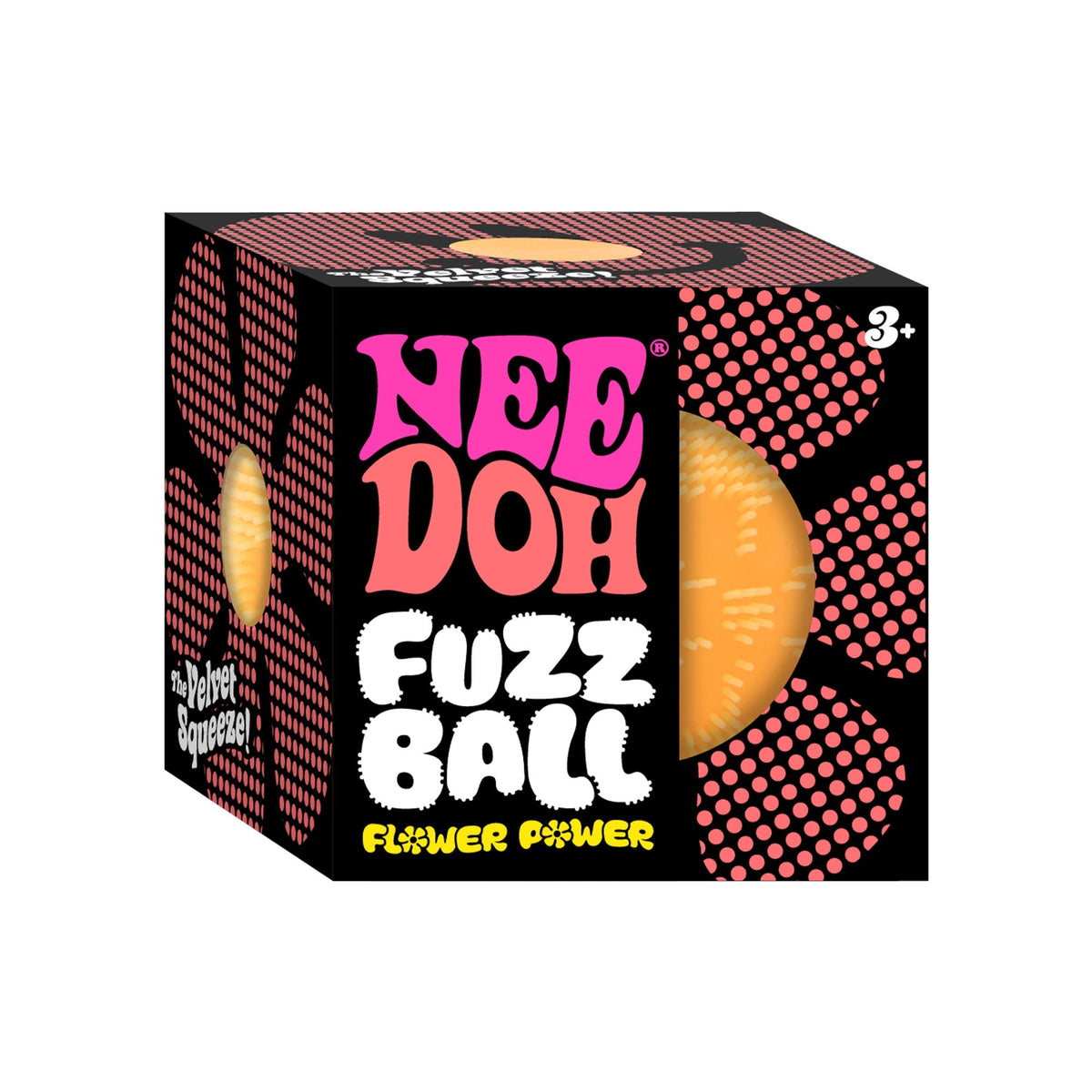NeeDoh Fuzz Ball Flower Power Textured Sensory Squeeze Toy