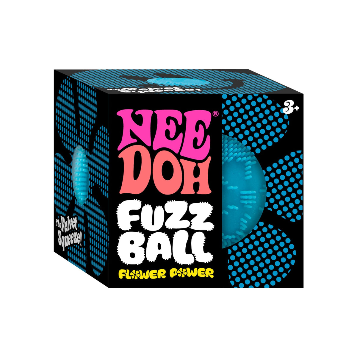 NeeDoh Fuzz Ball Flower Power Textured Sensory Squeeze Toy