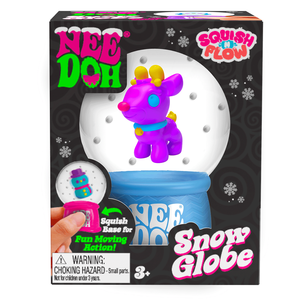 NeeDoh Squish N Flow Snow Globe Sensory Stress Relief Toy