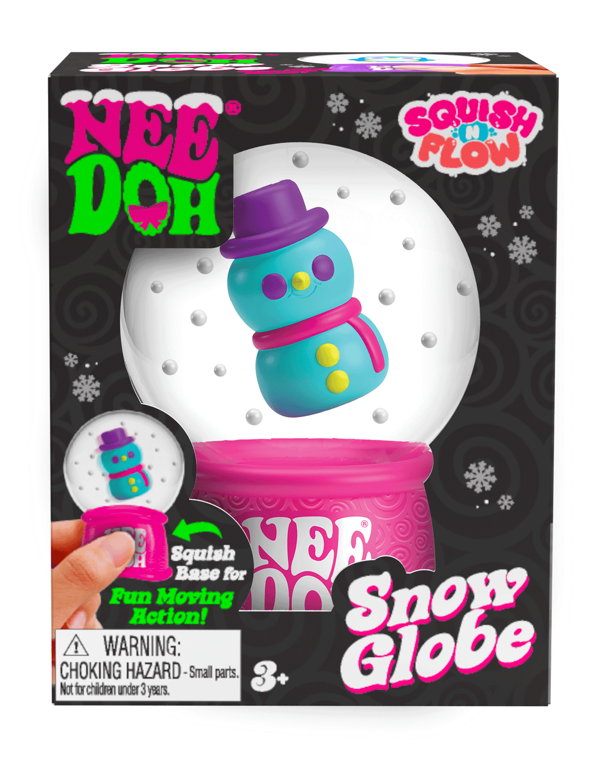 NeeDoh Squish N Flow Snow Globe Sensory Stress Relief Toy