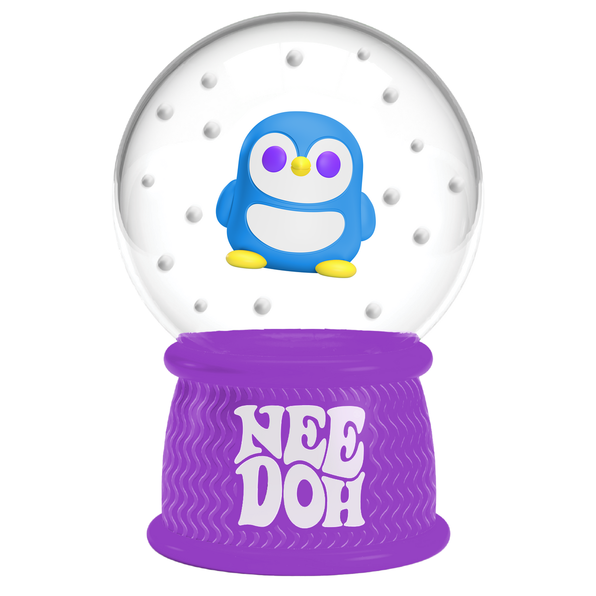 NeeDoh Squish N Flow Snow Globe Sensory Stress Relief Toy