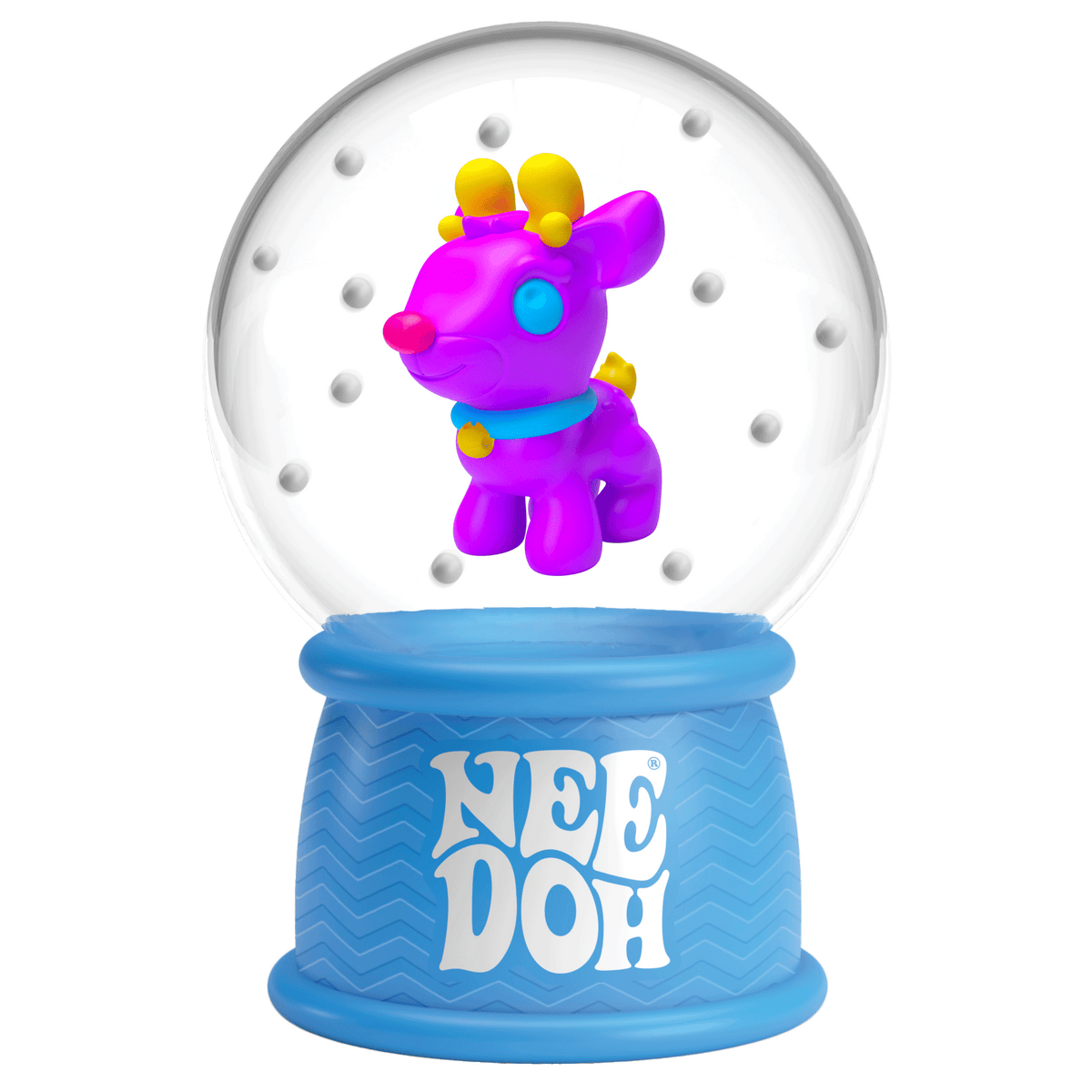 NeeDoh Squish N Flow Snow Globe Sensory Stress Relief Toy