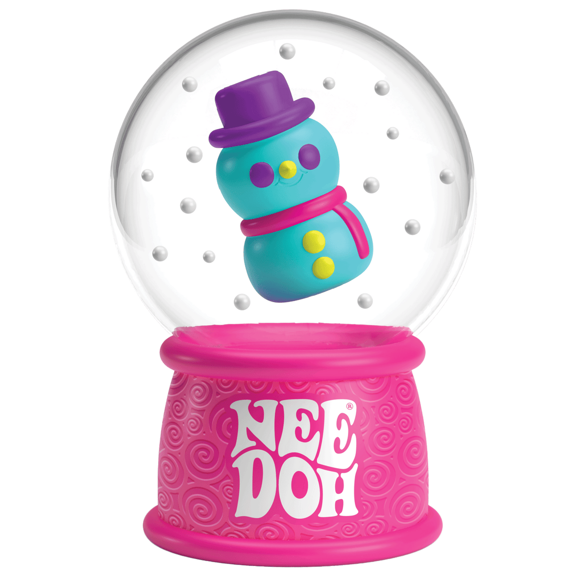 NeeDoh Squish N Flow Snow Globe Sensory Stress Relief Toy