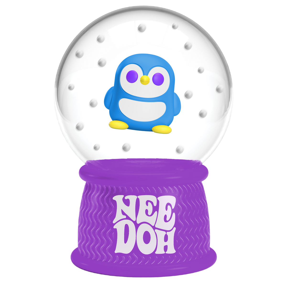NeeDoh Squish N Flow Snow Globe Sensory Stress Relief Toy